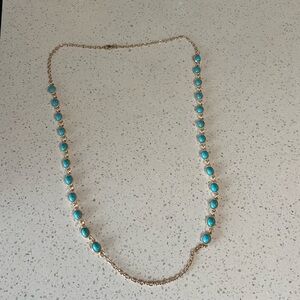 Elegant Gold and Turquoise Necklace